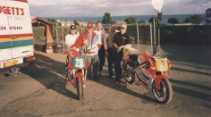 John's Manx GP team, Martin Ireland, Peter Padgett, John Haywood, John Davies & Clive Padgett, Honda RS250/Yamaha YZR500, 1997